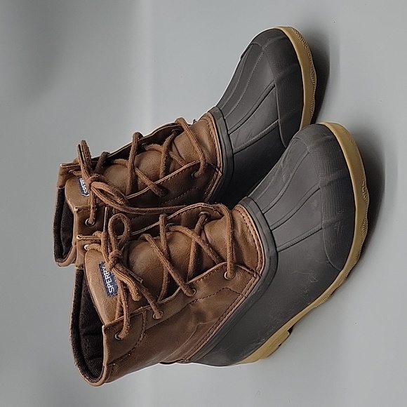 Sperry Other - Sperry Port Duck Rain Boots Boy's Size 6 M Youth Brown